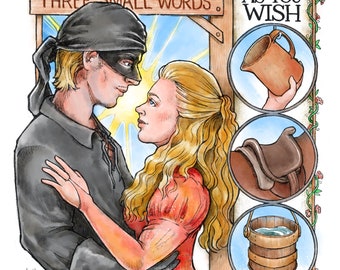 Art print inspired by The Princess Bride.