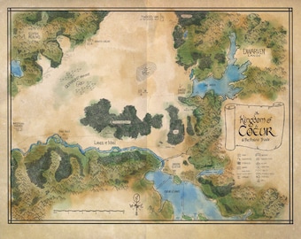 Coeur d'Alene Idaho Tolkien fantasy map