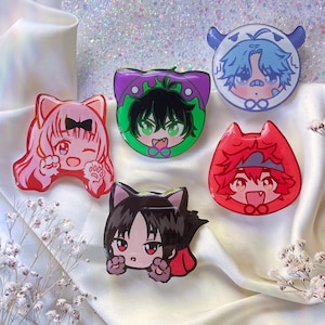 Anime phone grips