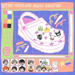 Anime shoe charm