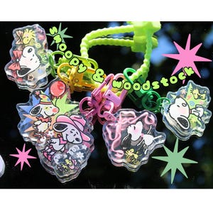 Snoopy and Woodstock keychains
