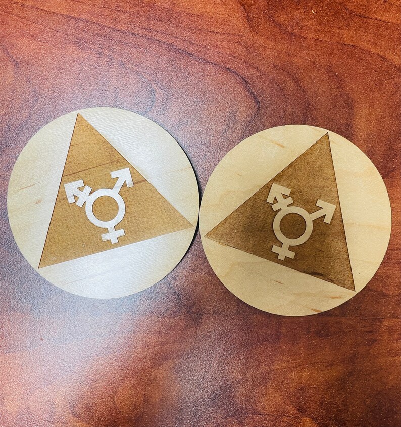GENDER NEUTRAL Bathroom / Restroom Signs MULTIPLE Colors Available - Etsy