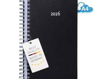 DIN A4 Kalender 2026 – Tageskalender mit Platz für Notizen – Made in Germany – edition cumulus