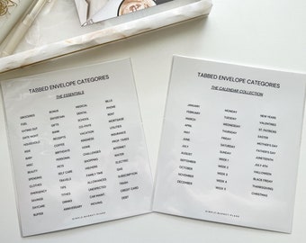 Tabbed Envelope Clear Sticker Labels (nur Etiketten)