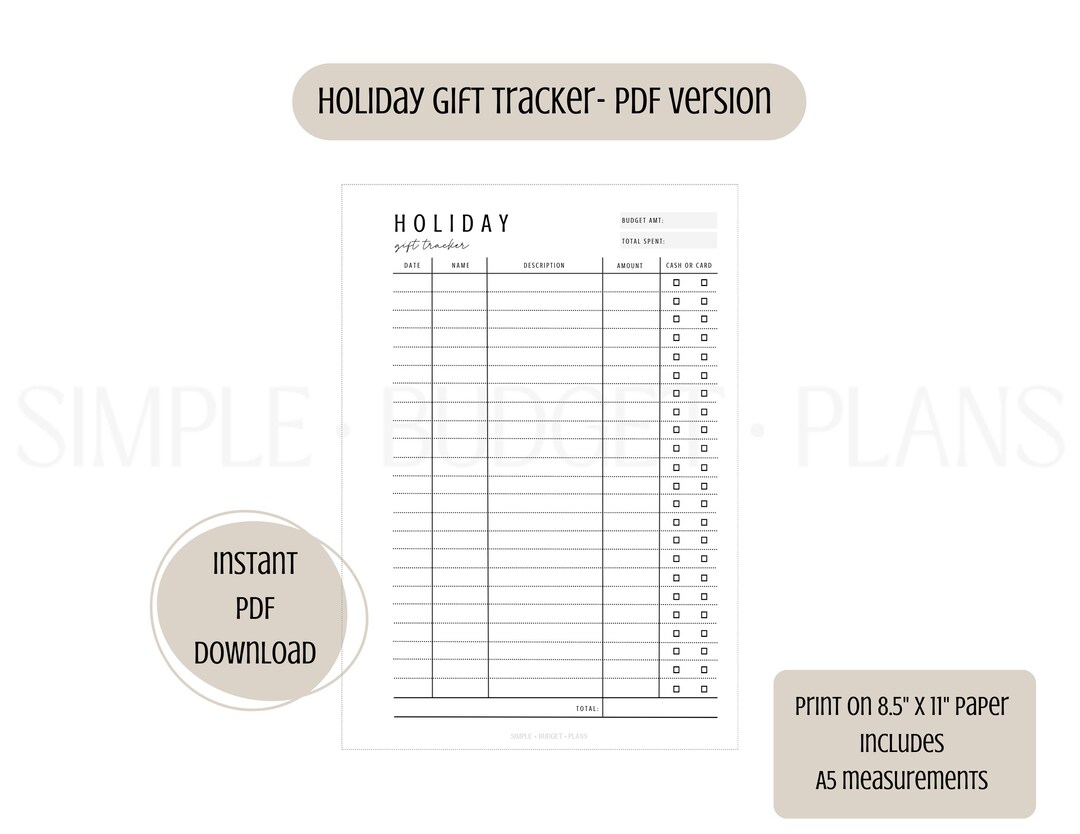 A5 Cash Envelope Breakdown Printable Etsy