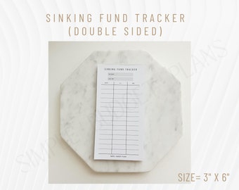 Sinking Fund Tracker (doppelseitig)