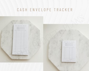 Bargeld Umschlag Tracker Notizblock