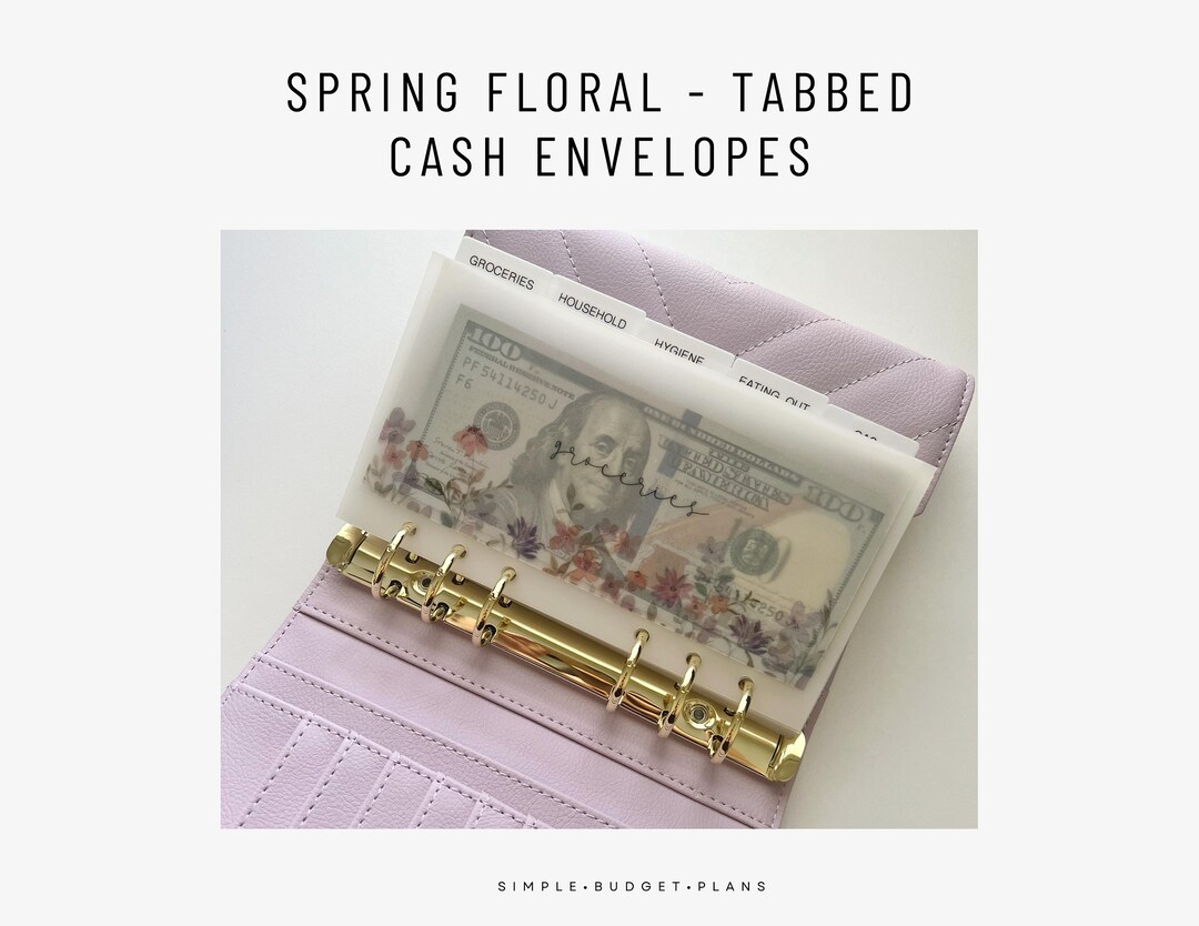 Spring Floral Tabbed Matte Envelopes | Laminated - Etsy