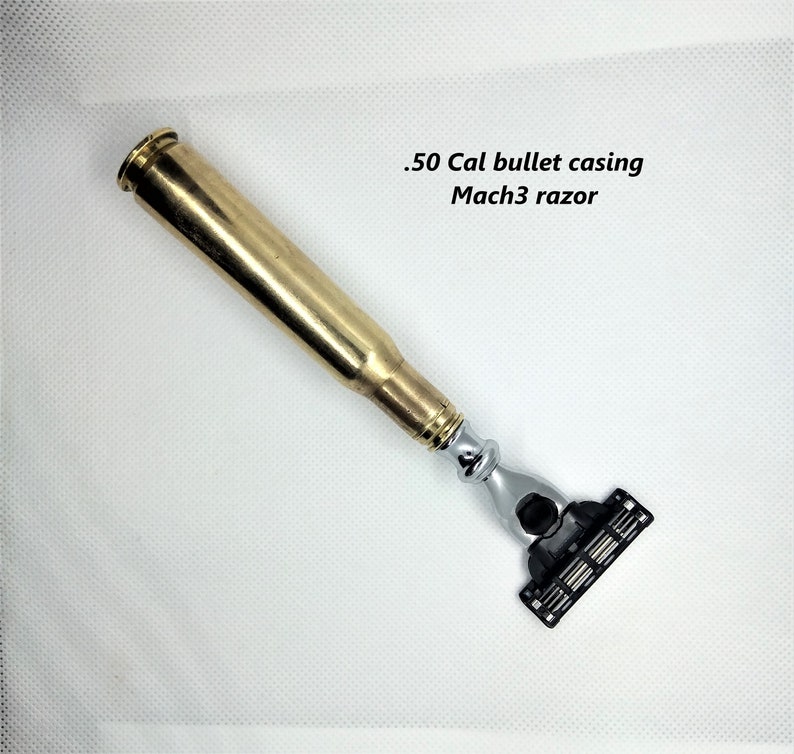 50cal BMG bullet razor for Mach3 blades. A unique gift