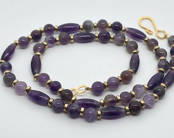 Amethyst Beaded Necklace