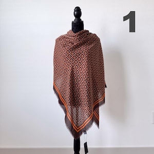 Premium Cotton Scarf – 130x130cm (51&quot;x51&quot;) | Best Quality on the Market | Soft big scarf | Luxury Cashmere Square Women Scarf | Fashion Wrap