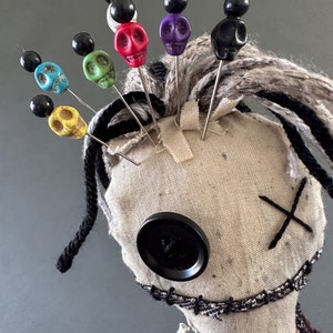 Voodoo Doll Authentic Voodoo Doll Poppet Doll Goth Doll Primitive Doll Good Luck Good Juju Good Vibes image 3