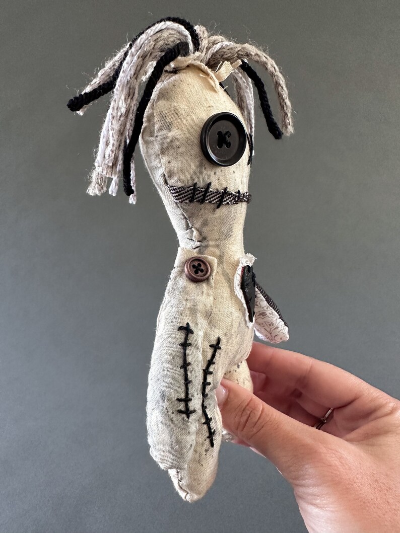 Voodoo Doll Authentic Voodoo Doll Poppet Doll Goth Doll Primitive Doll Good Luck Good Juju Good Vibes image 5