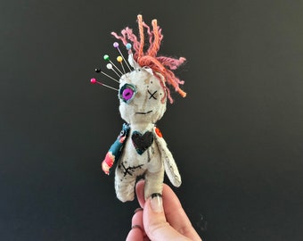 Mini Voodoo Doll • Voodoo Doll • Authentic Voodoo Doll • Poppet Doll • Goth Doll • Primitive Doll • Good Luck • Good Juju • Good Vibes