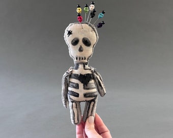 Voodoo Skeleton Doll • Voodoo Doll • Authentic Voodoo Doll • Poppet Doll • Goth Doll • Primitive Doll • Good Luck • Good Juju • Good Vibes