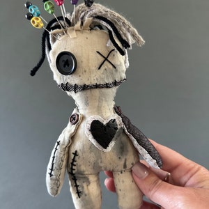 Voodoo Doll Authentic Voodoo Doll Poppet Doll Goth Doll Primitive Doll Good Luck Good Juju Good Vibes image 2