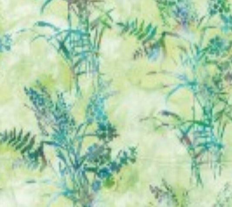 Hoffman Batiks Batik Fabric Cotton Fabric Green Leaf Batik Fabric Quilting Fabric Q2199H-600 Fabric Paddy Fabric St Green Fabric