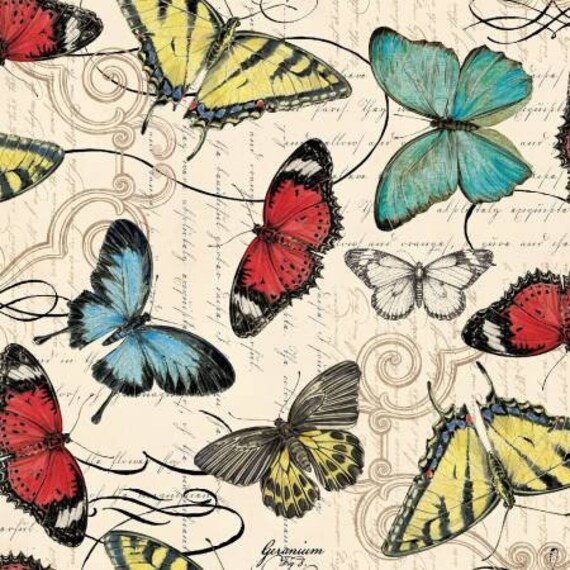 Fabric Butterfly Fabric Springs Creative Fabric Cotton Etsy