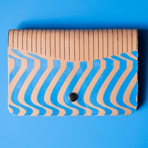 Leder Geldbörse Medium - Geld und Münzen Halter - Kartenetui - Bi-Fold - Schlanke Geldbörse / Avant-Garde