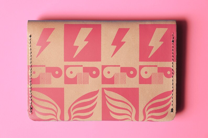 Cartera de piel mediana - Portamonedas y efectivo - Tarjetero - Bi-Fold - Cartera delgada / Mito imagen 4