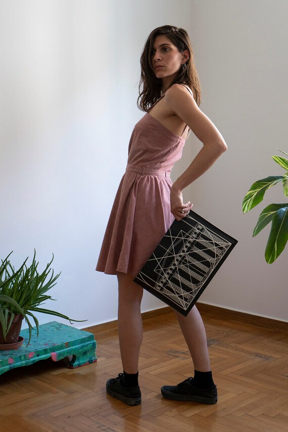 Leather Clutch Bag: Golden Ratio Print, Cretan Goat Leather Portfolio