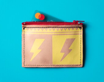 Monedero de piel para tarjetas de crédito y monedas, monedero con cremallera, billetera unisex