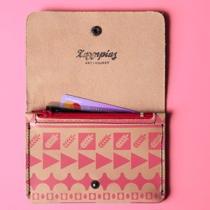 Cartera de piel mediana - Portamonedas y efectivo - Tarjetero - Bi-Fold - Cartera delgada / Mito imagen 3