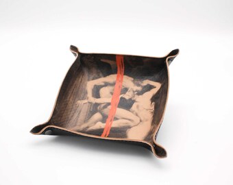 Leather Tray / Vide Poche: Dante, Virgil and Rothko.