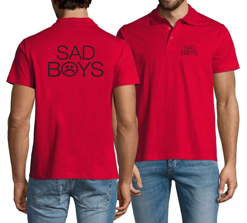 Embroidered Sad Boys Rapper Sportswear Polo Shirt For Man Top Tees Summer Wear
