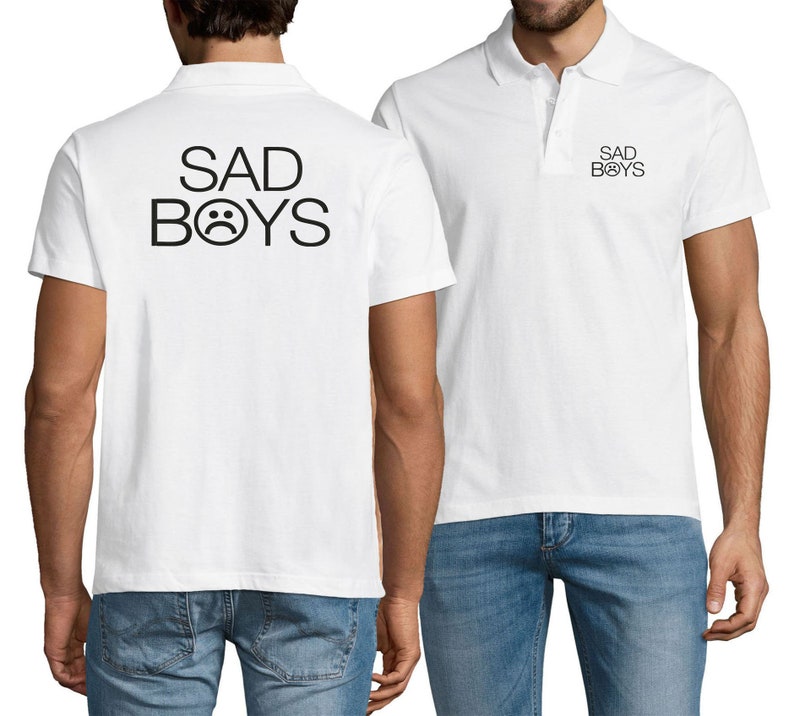 Embroidered Sad Boys Rapper Sportswear Polo Shirt For Man Top Tees Summer Wear
