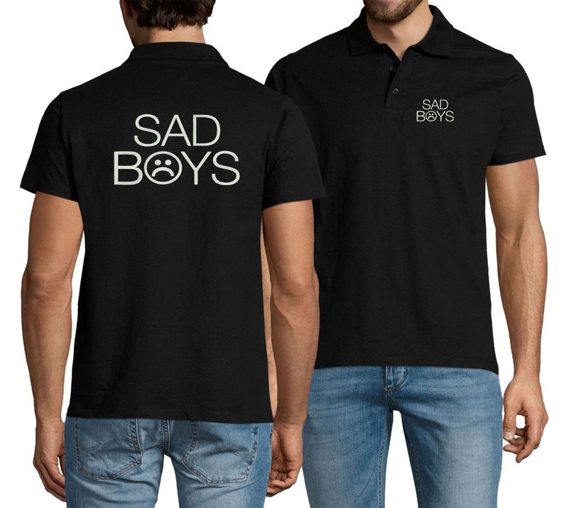 Embroidered Sad Boys Rapper Sportswear Polo Shirt For Man Top Tees Summer Wear