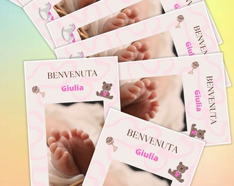 Baptism invitation card in file for printing