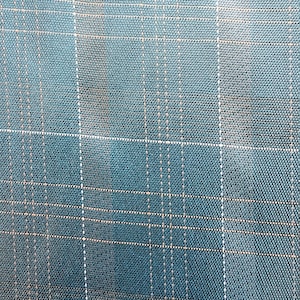 Blue/teal Italian check suiting fabric, blue stripe senator fabric, suit fabric for men, navyblue cotton fabric, gray quality suit fabric