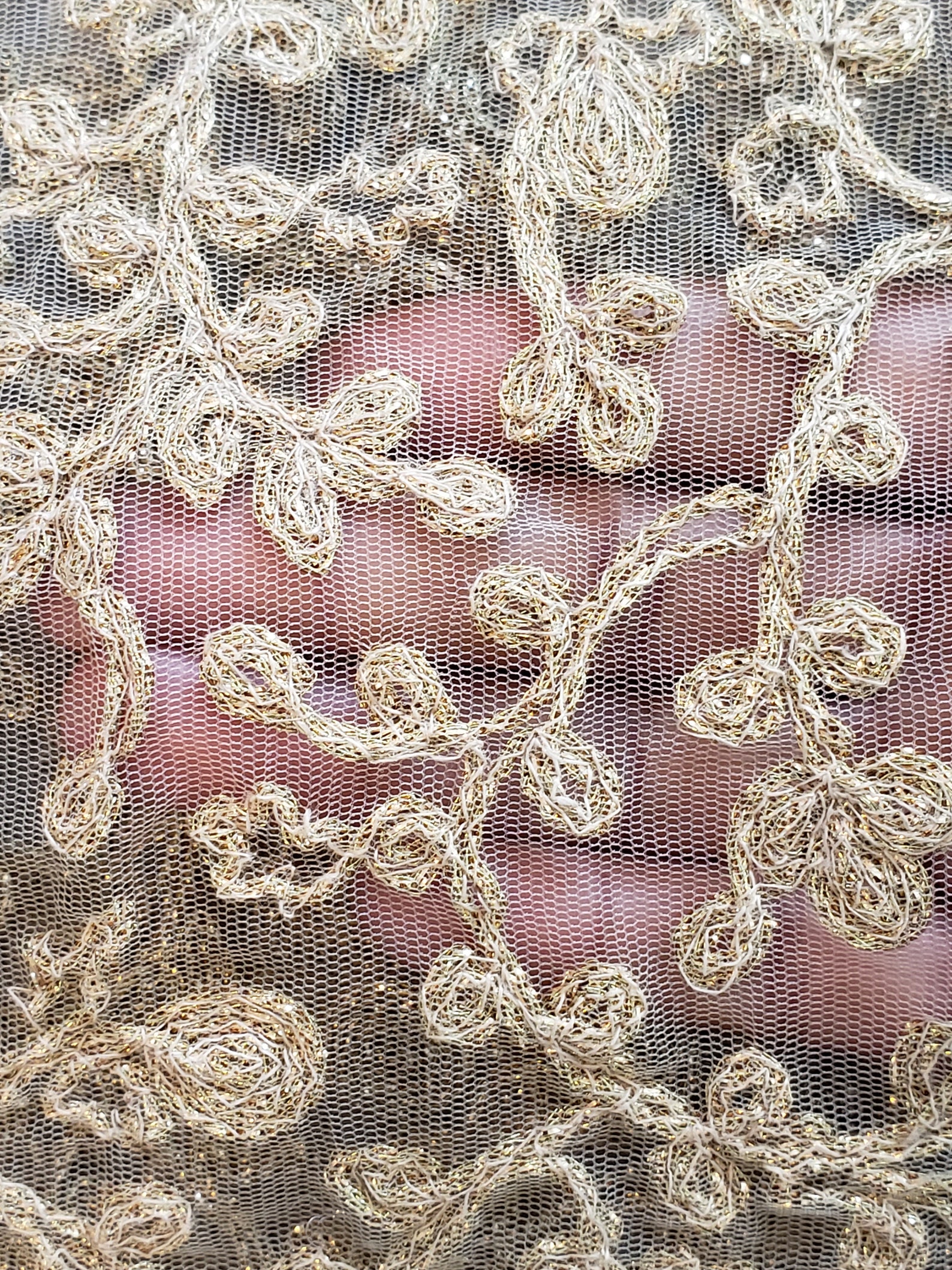 Gold Mesh Fabric Gold Embroidery Mesh Fabric Mesh Fabric Etsy UK