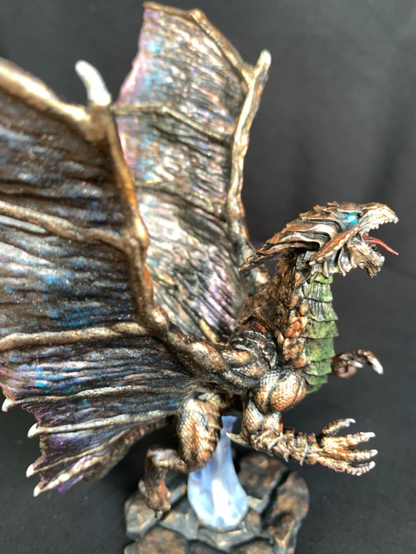 Young Copper Dragon HandPainted Miniature Etsy