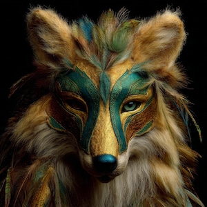 Lupo Kazako Maschio * Guardiano appena evocato con magia della ricchezza e scudo protettivo!