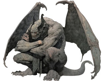 Emomini Gargoyle * Your Choice of Male or Female * Guardian & Spell Booster with Soothing Song