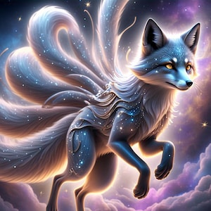 9-Tail Kitsune * Your Choice of Male or Female * Magickal Companion Guardian and Shapeshifter