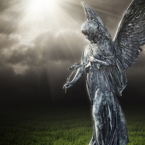 Violet Flame Healing Angel * Healing Renewal Uplifting and More Your Choice of Male or Female