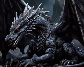 Level 7 Black Dragon * Your Choice of Male or Female! One of the Most Powerful Western Dragon Races