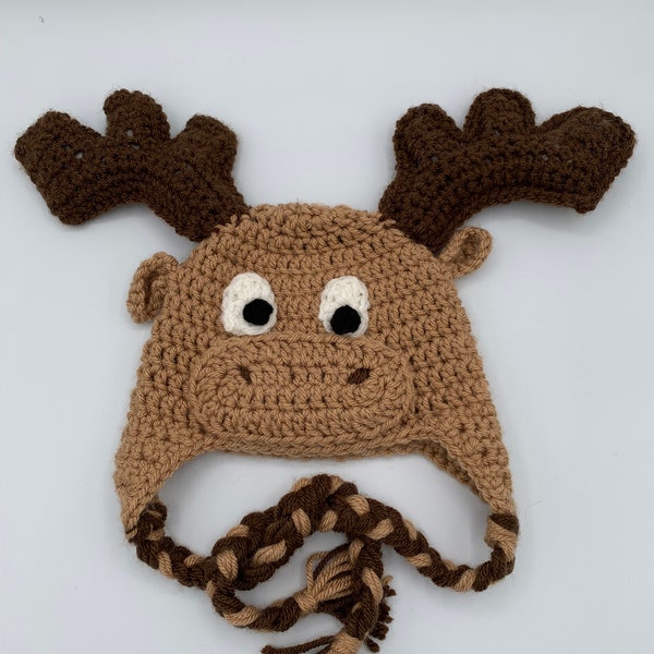 Floppy Earred Moose Baby Hat