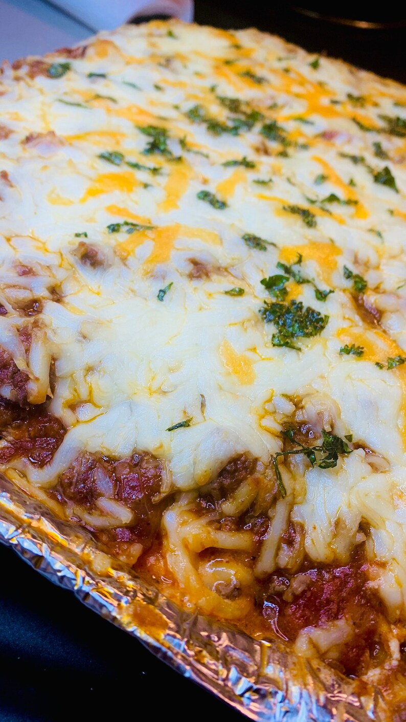 Loaded Baked Spaghetti With Ricotta Cheese Recipe, Downloadable PDF Etsy