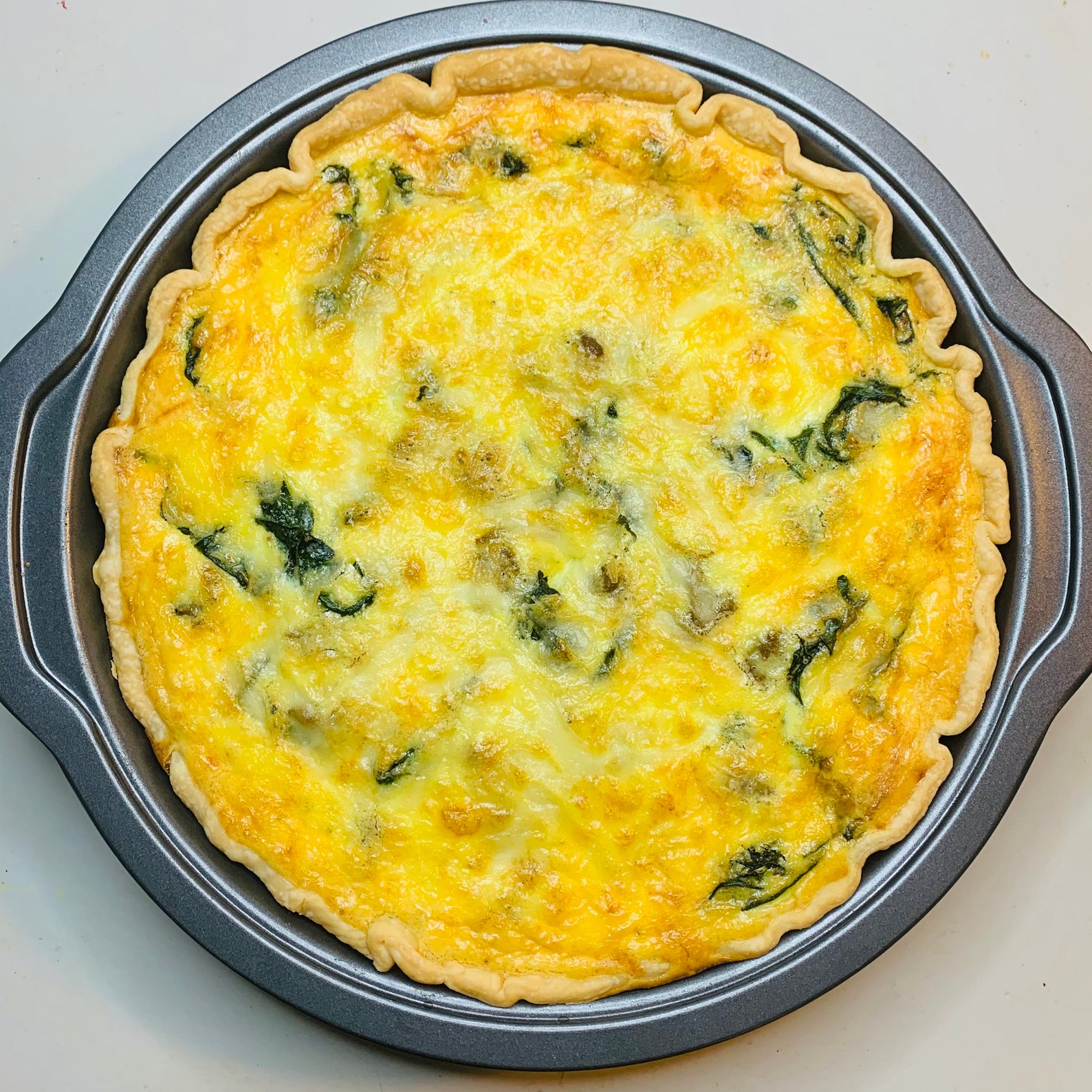 Turkey Sausage & Spinach Quiche Recipe, Downloadable PDF Etsy