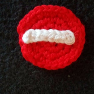 Crochet "Passage Forbidden" - Traffic Sign, Application, Patch, Decoration