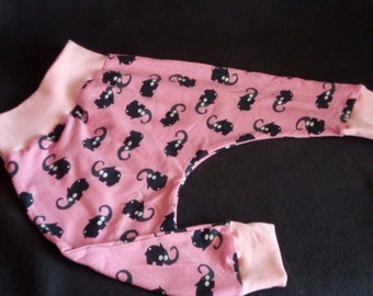 Pump pants, harem pants, wax pants, size 74 - handmade, jersey f. baby elephant