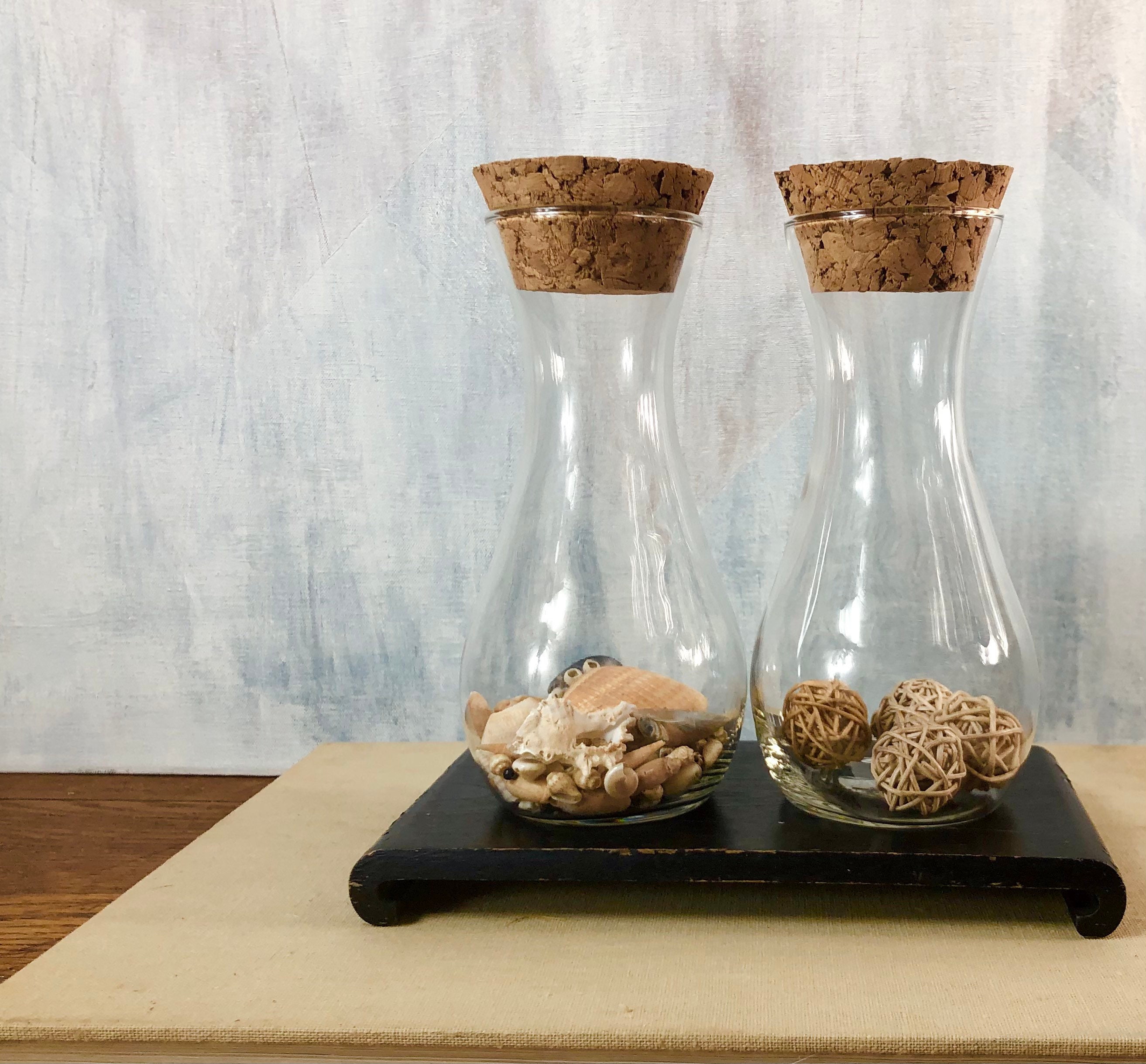 Glass Jars with Cork Lids for Terrarium/Apothecary Glass Etsy