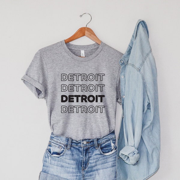 Detroit T-shirt | Unisex Tee | Graphic Tee | Retro | Cute | Michigan shirt | Detroit Tigers | Women's | Fashion | Gift Idea | Detroit City