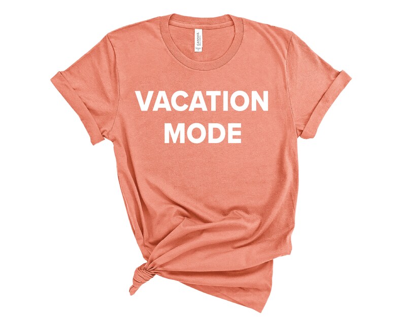 Vacation Mode shirt Funny Vacation tshirt cute vacation  Etsy