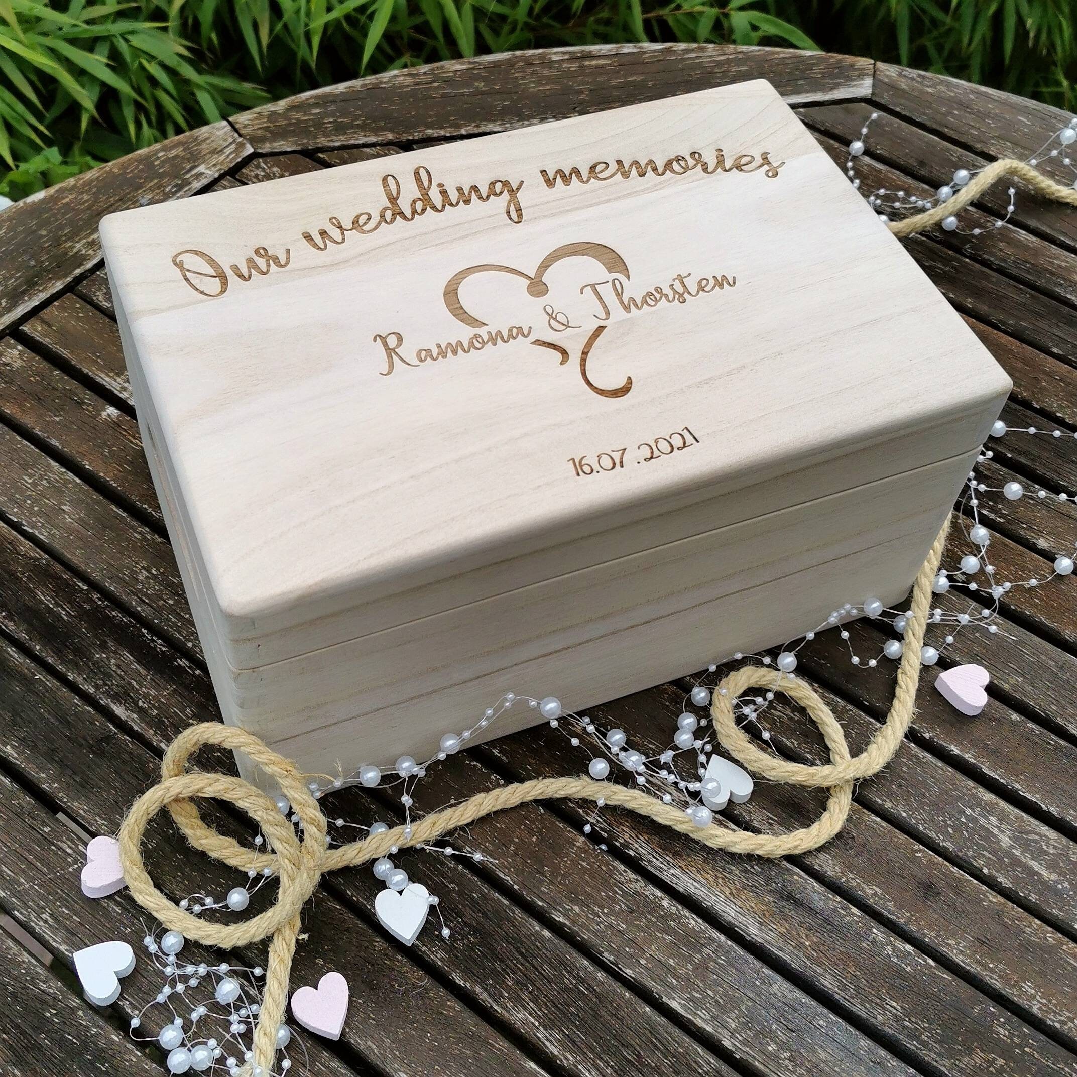 Boîte à souvenirs boîte photo boîte de mariage photo boîte de Etsy