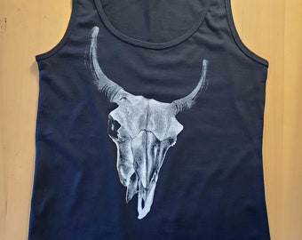 bull skull tank top